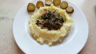 С утра разминка и массаж))) Шикарная печень  в сметане 👍👍👍👍