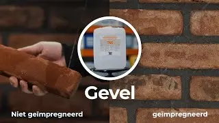 Verschil tussen een geïmpregneerde gevel, en een niet geïmpregneerde gevel. | 123impregneer.nl