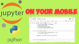 Run jupyter notebook on your mobile . Python . CodeinMobile .