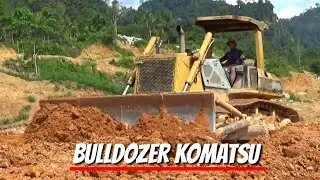 Komatsu Bulldozer Action Working On Land Leveling Of Elite Housing‼️Dozer Komatsu