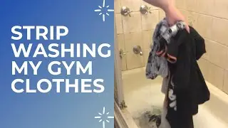 LAUNDRY STRIP WASHING / TIK TOK TREND / STRIP WASHING MY GYM CLOTHES FOR THE FIRST TIME