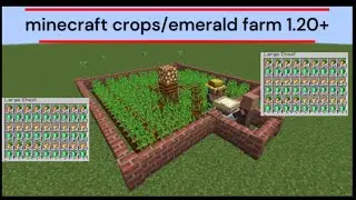 Minecraft crops and emerald  farm in minecraft 1.20+ | #minecraft