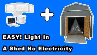 Light INSIDE A Shed With No Electricity! Lepower Solar Light