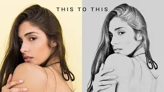 Convert Image into A Pencil Sketch - Photoshop tutorials