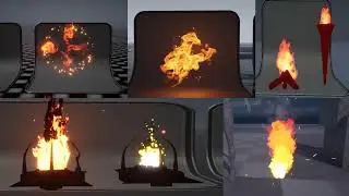Fire Bundle Unreal engine 5 Niagara 90 VFX