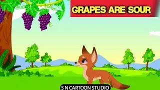 Grapes are sour | Hindi moral animal cartoon green screen | Fox animated cartoon | Jungle cartoon