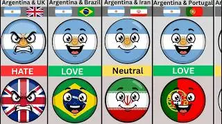 Countries That LOVE and HATE Argentina