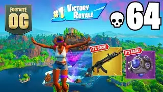 64 Elimination Solo vs Squads WINS Full Gameplay (Fortnite OG Chapter 1 Season 6)!