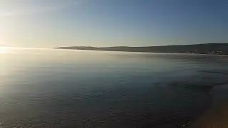 Зимнее Чёрное море 2021 года. полный Штиль, Воздух-10С, вода+12С