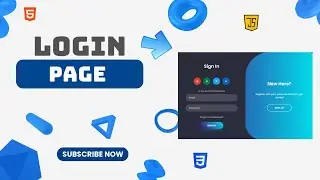 Login Form + Register Form + Toggle Animation 🔐 | Responsive Auth UI Using HTML CSS JS