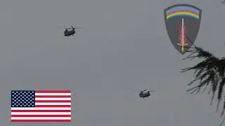 [HD] Amerikanische Chinnoks in Formation über Stralsund great Sound / bald Krieg in Deutschland ?!