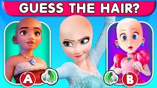 🔥 Guess the Disney Character by Hair? | How Many Can You Guess?