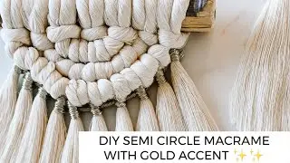 DIY semi circle macrame wall hanging