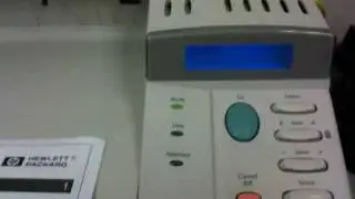 HP LaserJet 4050N Menu Operation for Reset and Configuration Page