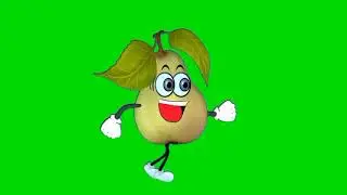 Walking pear green screen effect