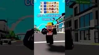 QUAL A SEQUÊNCIA CORRETA #roblox #brookhaven