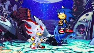 Dark Sonic VS Shadow (with a twist)