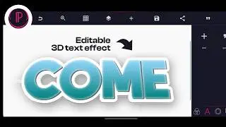 How to Create 3D Text Effect with Pixellab | Step by Step Tutorial