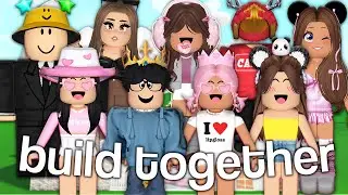 building in bloxburg but we can’t communicate 🤫