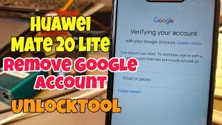 Huawei Mate 20 Lite (SNE-LX1), Remove Google Account, Bypass FRP. One Click with Unlocktool.