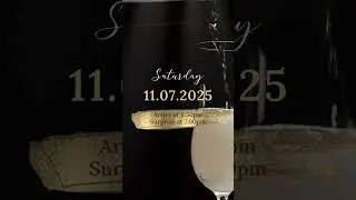 DIY Surprise Birthday Party Video Invitation Template in Canva, Sparkly Champaign Anniversary Invite