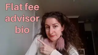 Flat fee financial advisor biography: example. This rocks!