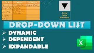 Create Dynamic and  Dependent Drop-Down List in Excel| Ignore Blanks Using Filter Function