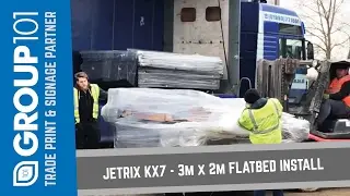 Jetrix KX7 Flatbed Installation @ Group101- UV Flatbed Trade Printing