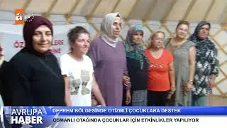Deprem bölgesinde otizmli çocuklara destek