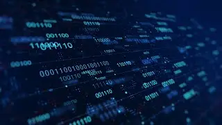 Digital Binary Code Background