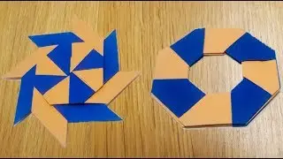 How to make a Transforming Ninja star (origami)