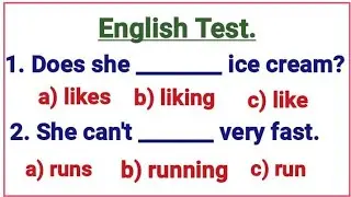English Grammar Test ✍️ Present Simple Tense Quiz 📖.