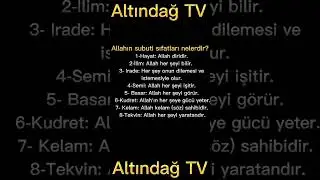 Allah'ın Subûti Sıfatları Nelerdir? Subûti Sıfatlar Nelerdir? Nedir? | Temel Dini Bilgiler