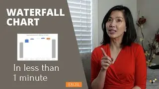 WATERFALL CHART in less than 1 minute || Create 