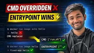 CMD vs ENTRYPOINT in Docker 🐳 | Key Differences Explained | DevOps Tutorial