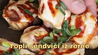 Hrskavi topli sendviči iz rerne, recept za brz i ukusan doručak - večeru