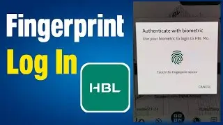 How to enable biometric login in hbl mobile app | HBL Biometric login