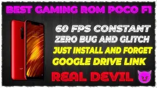 Best Custom Rom Of Poco F1 For Gaming | Bgmi Competative No Lag Full 60 Fps | Miui Camera + No Bugs
