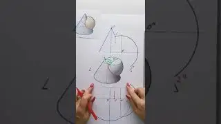 Пересечение конуса и сферы