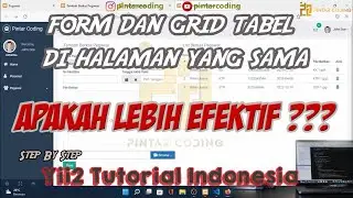 41. Menampilkan Form dan Grid Data pada Halaman yang Sama - Yii2 Tutorial Indonesia
