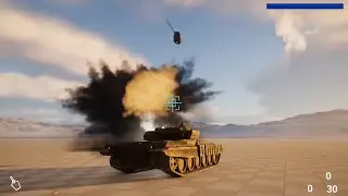 Tank Project Unreal Engine 5 (Turret Blow-Off Test)