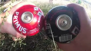 Butane-Propane gas cartridge Valve difference (Primus, Providus)