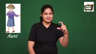 "Word of the day: 'Aunt.' #deafcanfoundation #india_deafcantv #isl #father #words #learning