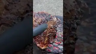 Angus Porterhouse on Weber Smoky Joe