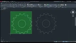 How to Draw Gear ⚙️ in AutoCAD                        