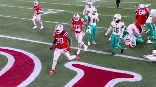 Rhamondre Stevenson Rushing Touchdown | Patriots vs Dolphins