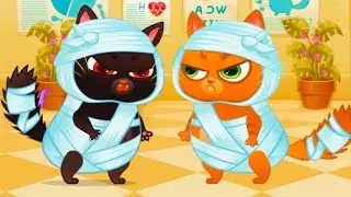 КОТЕНОК БУБУ #78 Котик встретил злого кота Черныша 