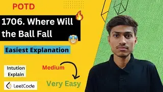 1706. Where Will the Ball Fall | Where Will The Ball Fall | Where Will The Ball Fall C++ | Leetcode