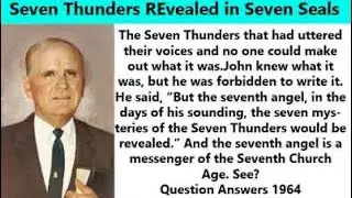 The seven voices was thunders explained by Br William Branham 