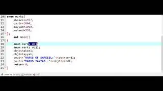 USED OF ENUM in c++.